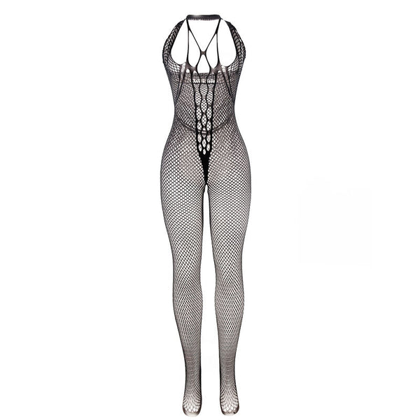 Subblime 951788 body largo de rejilla tirantes en pecho y espalda negro talla única