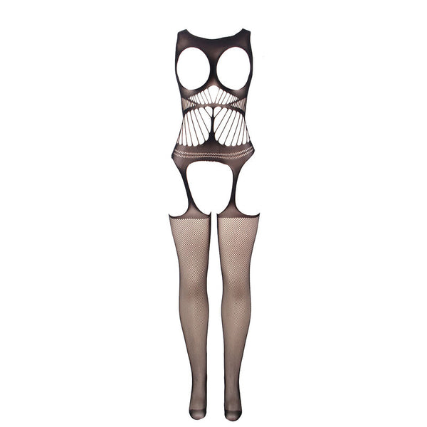 Subblime 951900 body con abertura de rejilla con copa y hombros abiertos negro talla única