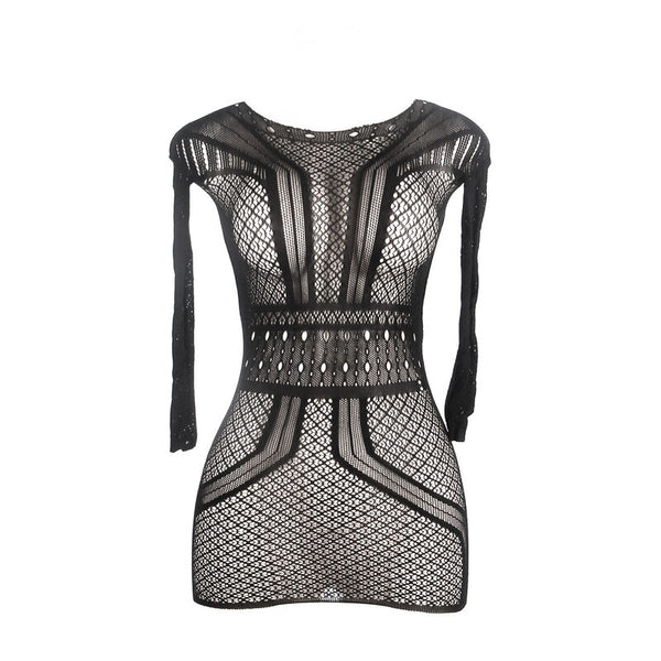 Subblime 951931 vestido de rejilla corto con espalda descubierta talla única