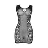 Subblime 952167 vestido de rejilla corto elástico negro talla única