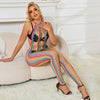 Subblime 952358 body de rejilla cuello halter arcoiris XS/M