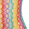 Subblime 952365 vestido de rejilla hombros descubiertos arcoiris talla única