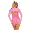 Subblime 952471 vestido de rejilla rosa talla única