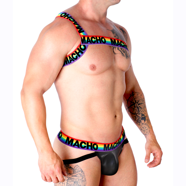Macho arnés romano pride