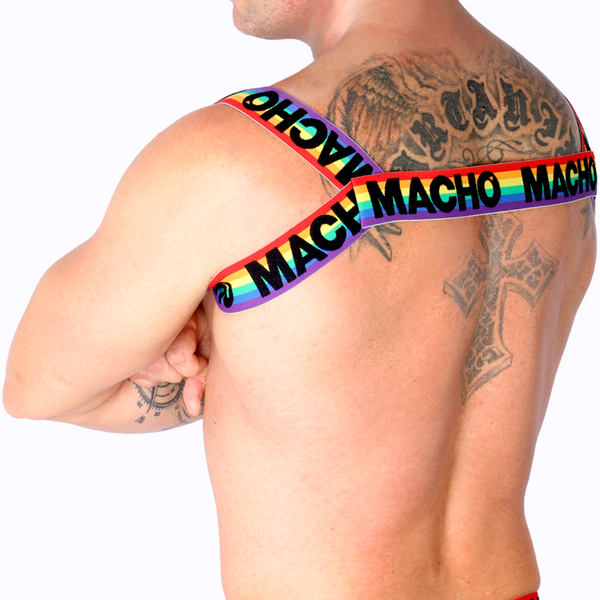 Macho arnés romano pride