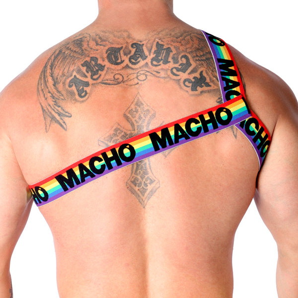 Macho arnés romano pride