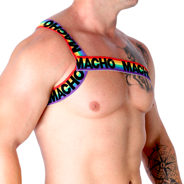 Macho arnés romano pride