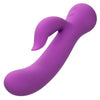 First time vibrador complaciente recargable morado