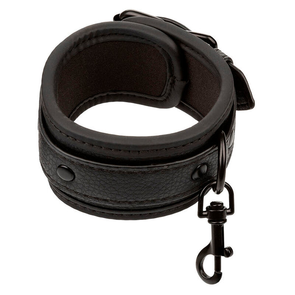 Calexotics nocturnal esposas de tobillo cuero ajustable negro