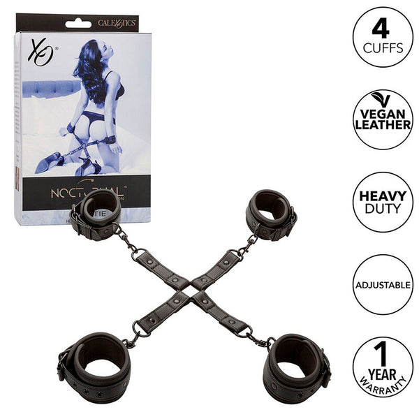 Calexotics nocturnal conector hog tie cuero ajustable negro