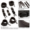 Calexotics nocturnal restricciones de cama cuero ajustable negro