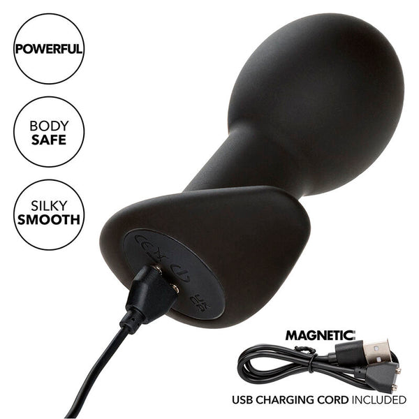 Calexotics rock bottom plug anal 10 vibraciones silicona negro