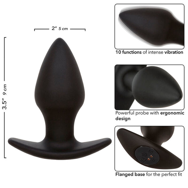 Calexotics rock bottom perfect plug anal 10 vibraciones silicona negro
