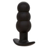 Calexotics rock bottom plug anal con cuentas 10 vibraciones silicona negro