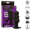 Calexotics rock bottom plug anal con cuentas 10 vibraciones silicona negro