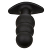 Calexotics rock bottom plug anal con cuentas 10 vibraciones silicona negro