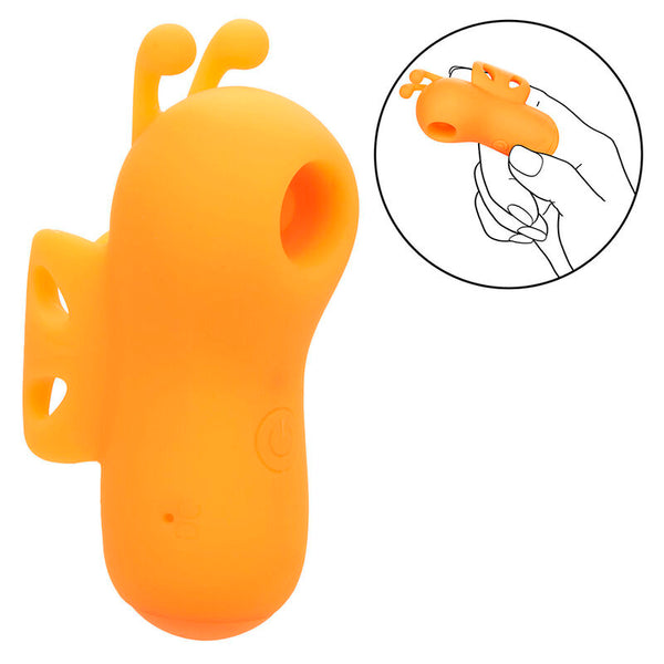 Neon vibes the buzzing vibe estimulador de dedo 10 vibraciones naranja