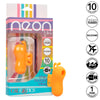 Neon vibes the buzzing vibe estimulador de dedo 10 vibraciones naranja