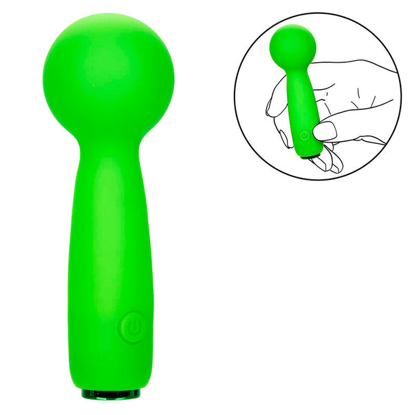 Calexotics neon vibes the bubbly vibe mini masajeador 10 vibraciones verde