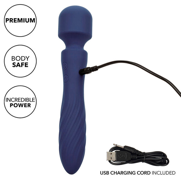 Calexotics charisma mystique masajeador doble motor 12 funciones 21 5 cm x 4 5 cm morado