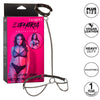 Calexotics euphoria collar halter y correa con cadena talla plus