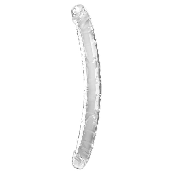 King double trouble dildo doble 46 cm transparente