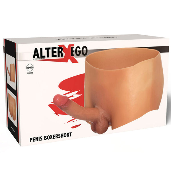 Hidden alter ego bóxer con pene 18 cm natural talla s m