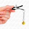 Kink pinzas para pezones con colgante de cascabel dorado 6 cm