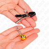 Kink pinzas para pezones con colgante de cascabel dorado 6 cm
