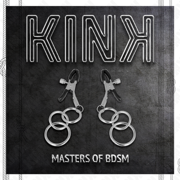 Kink pinzas para pezones con 3 aros 6 cm