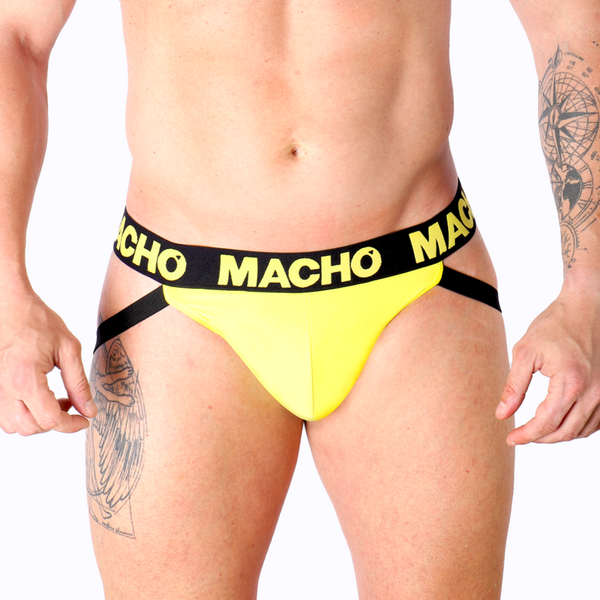 Macho mx25a jock amarillo lycra