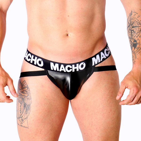 Macho mx25nc jock cuero negro xl