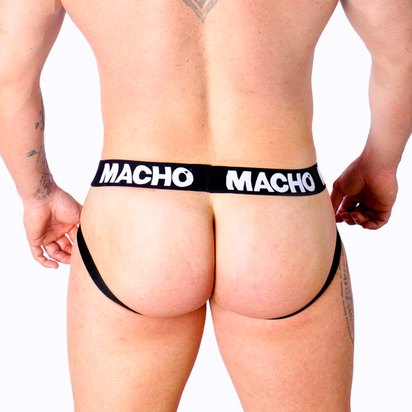 Macho mx25nc jock cuero negro xl