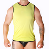 Macho camiseta amarillo l xl