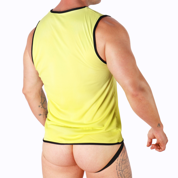 Macho camiseta amarillo