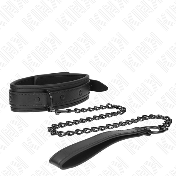 Kink collar con correa 78 cm bondage de neopreno modelo 2 ajustable 37.5 x 49.5 cm