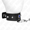 Kink collar con correa 65 cm con diamantes azules ajustable 36 43 cm x 5 cm