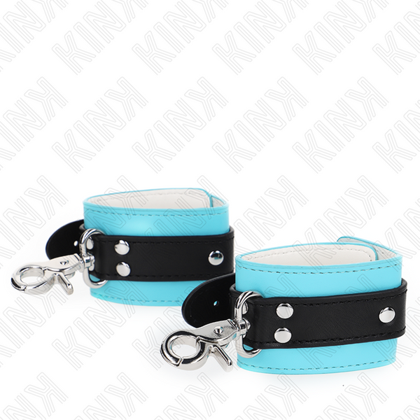 Kink muñequeras con cierre premium negro azul ajustable 21 28 cm x 5.5 cm