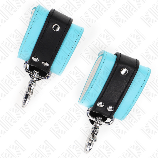 Kink muñequeras con cierre premium negro azul ajustable 21 28 cm x 5.5 cm