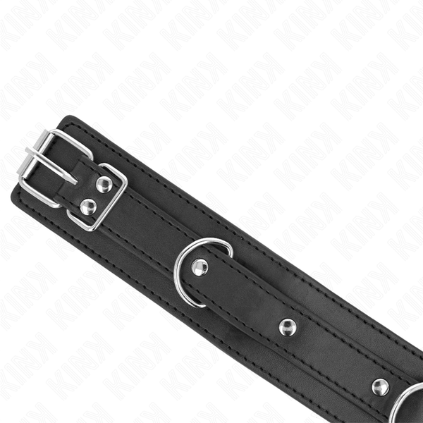 Kink collar con correa 65 cm 3 anillos modelo 1 ajustable 38 49 cm x 5 cm