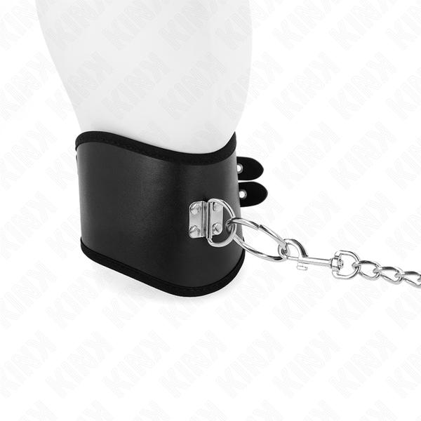 Kink collar con correa 65 cm ancho negro ajustable 40 55 cm x 10 cm