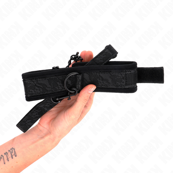 Kink collar con correa 77 cm modelo básico modelo 5 ajustable 34 54 cm x 5 cm