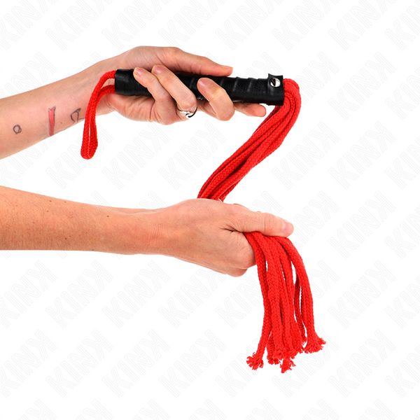 Kink látigo de cuerda rojo 56 cm
