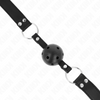 Kink mordaza de bola 4 cm transpirable con doble remache modelo 1 negro 62 x 2.5 cm ajustable 42 58 cm