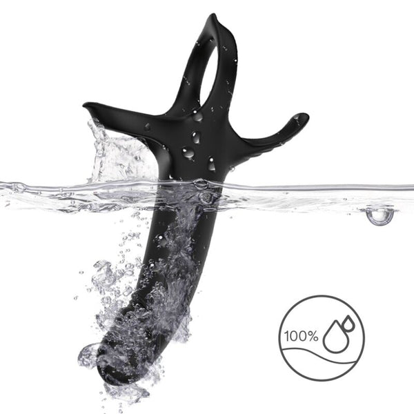 Dildo con anillo y vibrador