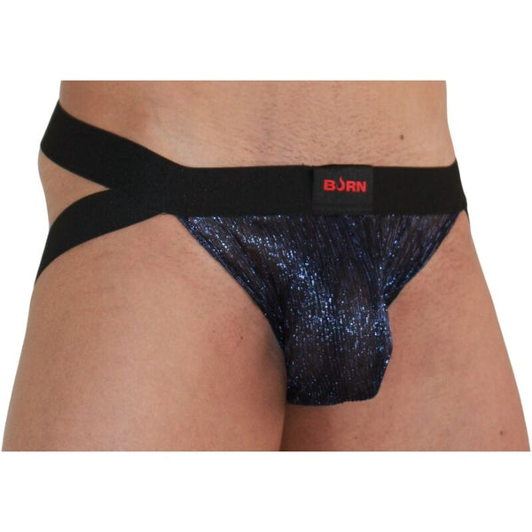 Burn 006 jock brillante azul negro xl