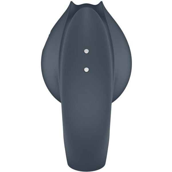 Perfect pair 2 multivibrador 2 en 1 anillo para pene y estimulador de dedo gris