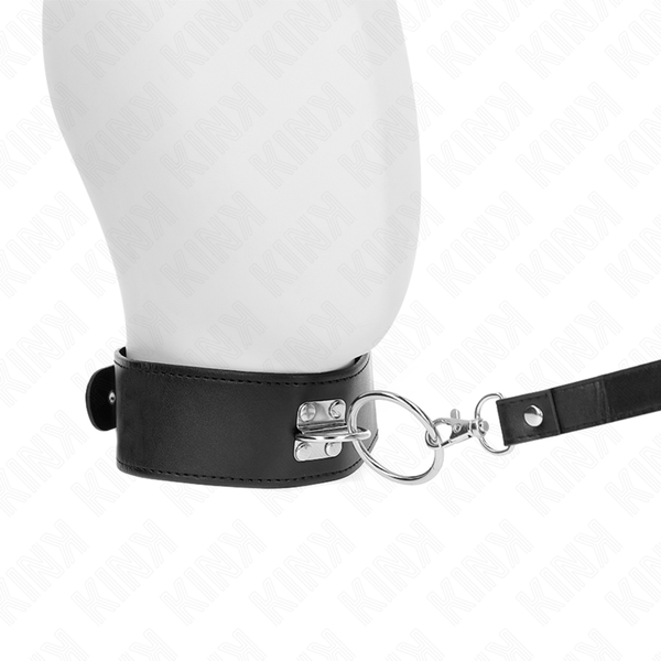 Kink collar con correa 116 cm con tachuelas correa polipiel 50 x 5 cm