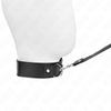 Kink collar con correa 116 cm fino negro ajustable 32 50 cm x 8 cm