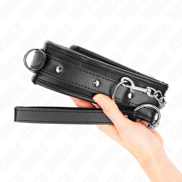 Kink collar con correa 65 cm pesado modelo 1 ajustable 36.5 50 cm